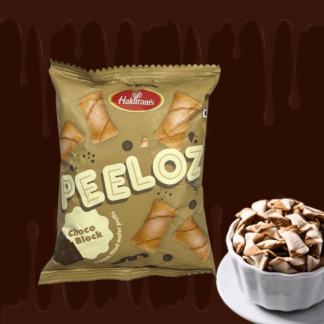 Haldiram Peeloz Choco Block | 10Rs Pack | The Snack Pause