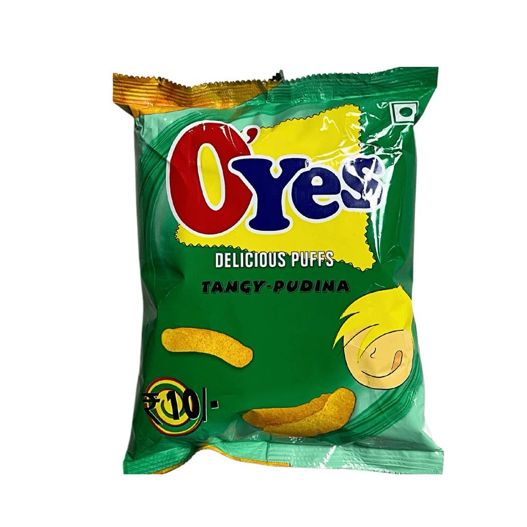 Oyes Pudina | 10Rs Pack | Imported Indian Puffs