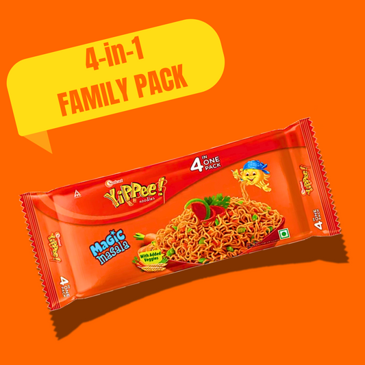 Yippie Noodles | 4-in-1 Pack | 280g | The Snack Pause